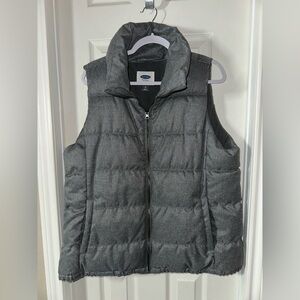 Old Navy Charcoal Puffer Vest